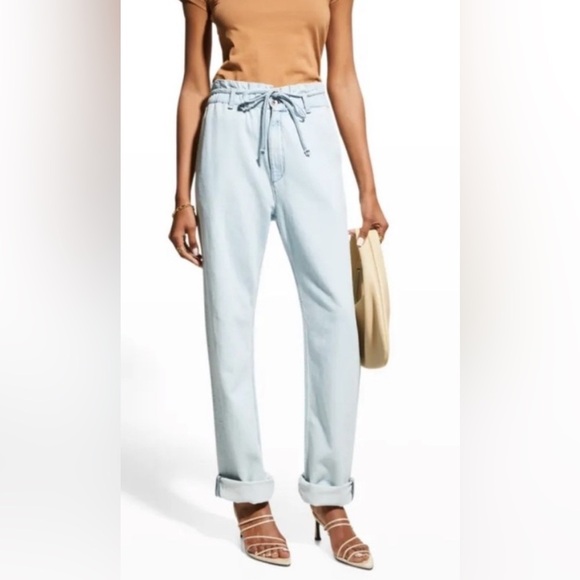Rag & Bone paperbag pants, women’s size 28”. Light blue, missing tie belt. - Picture 1 of 13